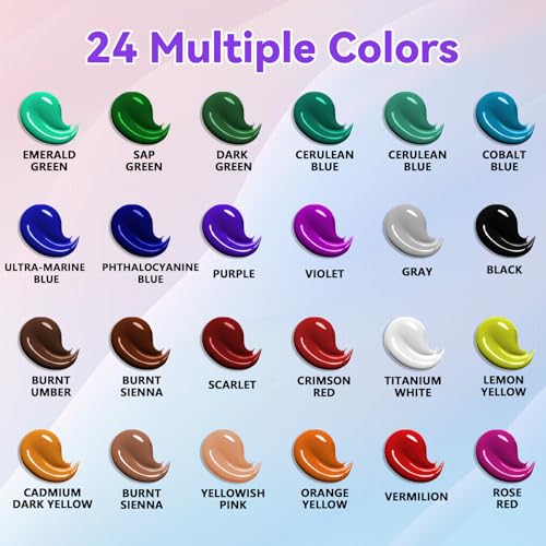 Painting Kit Paint Set for Kids | DRAWLEX Acrylic Paint Set for Kids Adults Paint Supplies Kit for Beginner Art Lovers