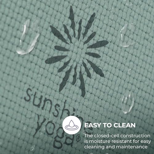 Ascend 6mm Thick Yoga Mat, 72x24in - color: Sage Haven - Printed