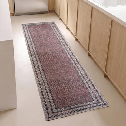 Rusty Rhythm Vintage-Inspired Runner Rug, 2’6” x 8’