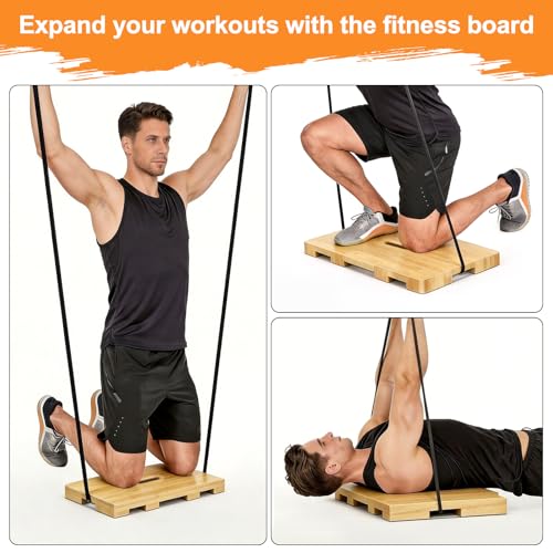Resistance Band Platform With 9 Pound Weight