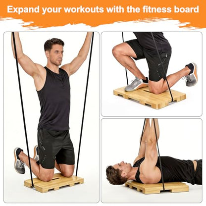 Resistance Band Platform With 9 Pound Weight
