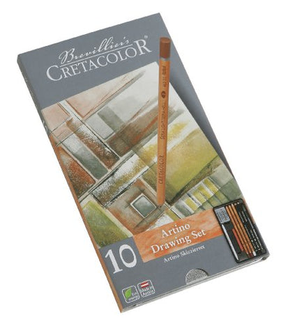 Cretacolor Artino Sketching Set (Basic Drawing Tin Set of 10)