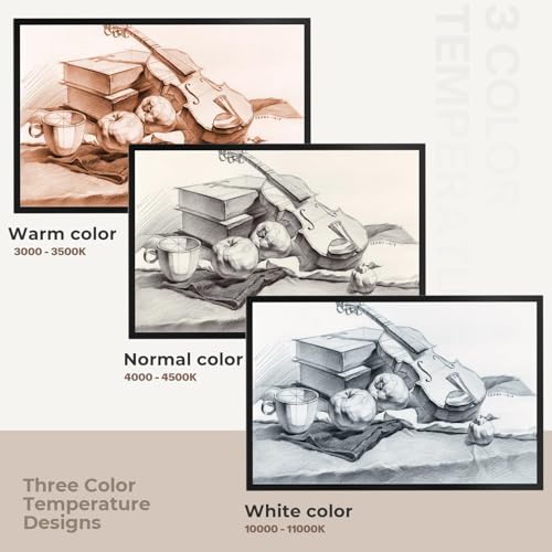 A1 Light Pad,LED Light Board for Diamond Painting,Tracing&Drawing | 7000 Lux Bright Light,10 Brightness Levels,Independent Anti-Touch Controller,Ultra Thin Design,USB-C Connection - size: A1-3color