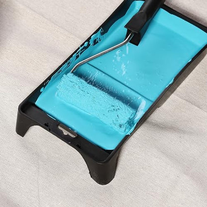 Bates- Paint Tray Set, Paint Roller Kit, 6 pcs, 4 Inch Roller Set, Small Paint Roller Brush for House Painting Supplies - style: Microfiber 4", 6 pcs