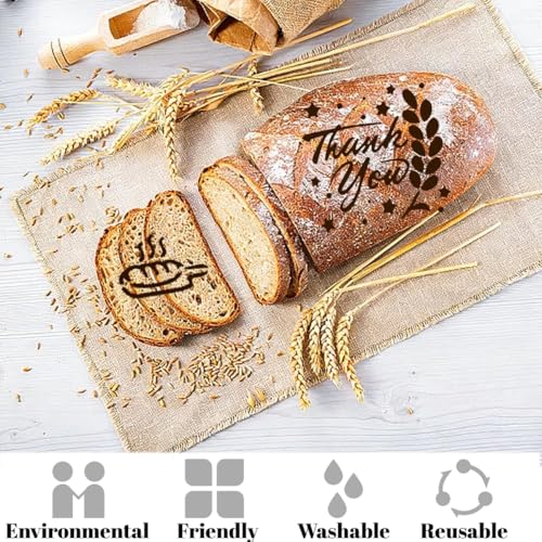24PCS Bread Stencils for Sourdough, Bread Stencils for Baking Supplies, Cakes Cookies Pie Template Making Accessories 24 Style(5.9 Inch, 3.9 Inch) - color: 24 Style Modern White