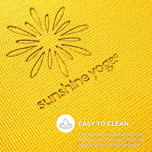 Voyage 5mm Studio Yoga Mats, 10 Pack, 72x24in | Extra Long, Anti-Tear Exercise Mats for Workout, Stretching, Fitness - Non Slip Gym Mats for Home, Schools and Studios - color: Yellow