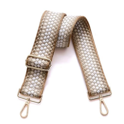 S-Jacorry Purse Strap Replacement Crossbody Wide Shoulder Strap Adjustable Canvas Straps Handbag Strap Replacement Belts - color: Gold Buckel-927