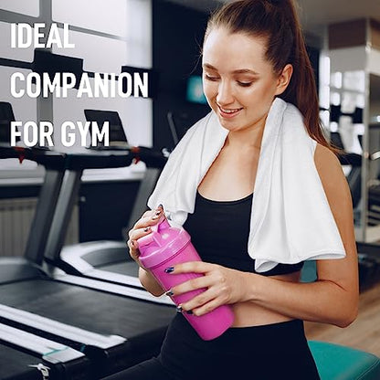 SINLAND Microfiber Gym Towels, Workout Sweat Towel 16x32In - color: Whitex3