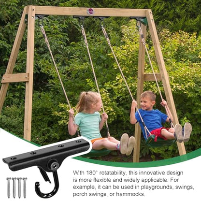 Heavy Punching Bag Hanger | Wall/Ceiling Mount Hook with 180° / 360° Rotation | Wood Beam Holder for Boxing, Weight Training, Aerial Yoga Swing & Hammock - size: 180° Swing with spring hook