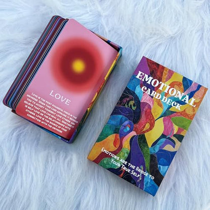 DPEHAKMK Emotional Healing Oracle Deck, 56 Oracle Cards for Beginners, Mindfulness, and Spiritual Growth, Affirmation and Reflection Deck