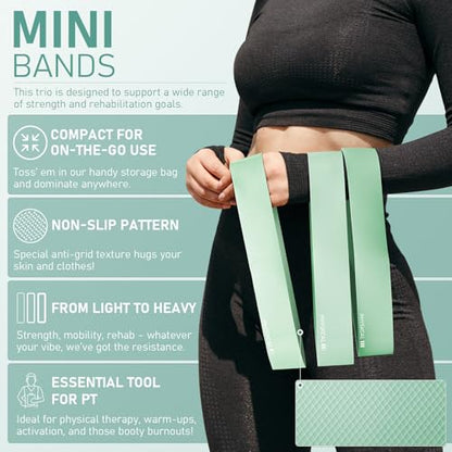 PhysKcal Pilates Kit, 15-Inch Pilates Ring with 1x Pilates Ball & 5X Bands - color: Mint