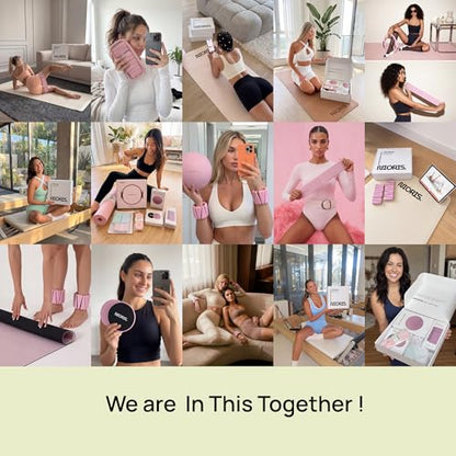 Essential Pilates Equipment Kit – Complete Home Workout Set with Pilates Ring, Pilates Ball, Resistance Bands, Ankle Weights, Sliding Discs & Grip Socks – Guided Full Body Workout Video