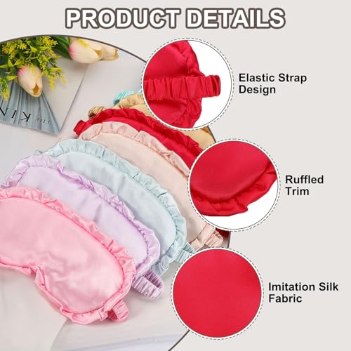 uxcell Silk Sleep Masks, Soft Satin Eye Protection Block Light Masks, Block Light Eye Sleep Cover with Adjustable Straps, Unisex for Nighttime Sleeping, Travel and Office Nap, Bright Red - color: Bright Red