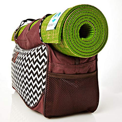 #DoYourYoga Full-Zip Extra Large Yoga Mat Tote Bag with Multi-Functional Storage Pockets for Sports Gym Pilates »Vimalaa« - color: Black&White