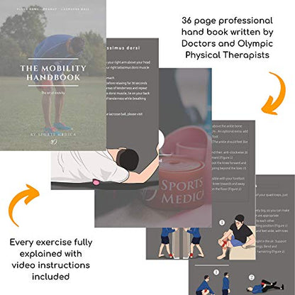 Sports Medica Peanut Massage Ball, Double Lacrosse and Peanut Ball Therapy - color: Orange Peanut Ball
