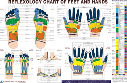 BOSKY Handmade Wooden Ancient Acupressure Spiked Hand Massage Exercise Therapy Deep Tissue Set of 2 Pcs, Spiky Ball and Rings with Reflexology Chart (AS-2)