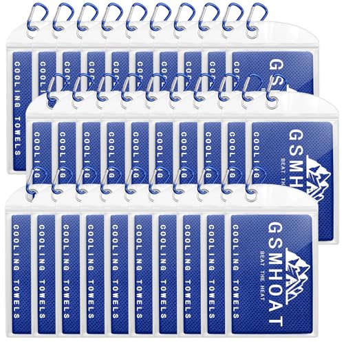 30 Pack Cold Towels for Hot Weather, 40"x12" Bulk Cooling Towel for Neck and Face, Neck Cooling Rags for Sports, Gym, Yoga, Scooer, Golf - color: 30 Dark Blue