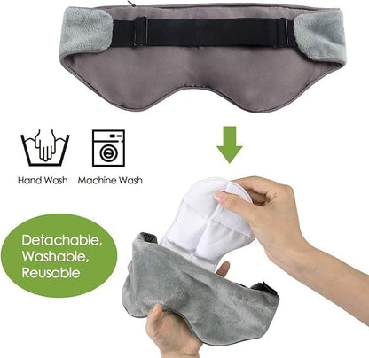 Sivio Weighted Eye Mask for Sleeping, Blackout Sleep Mask for Women & Men - color: Grey