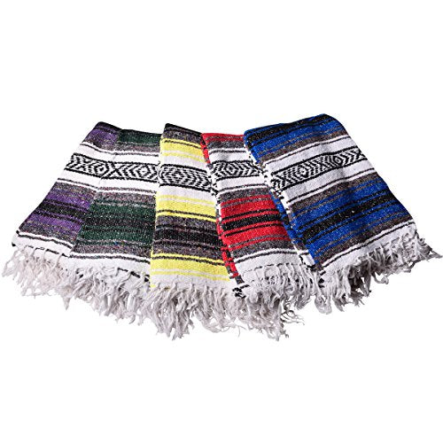 Hugger Mugger Mexican Yoga Blanket (Colors Vary)