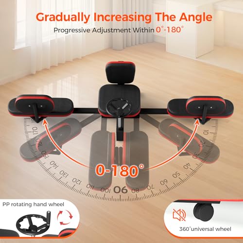 Adjustable Leg Stretcher Machine,Leg Stretcher Split Machine,Heavy Duty Steel 330lbs Leg Extension Bench for Home Yoga Gym Dance,Adult,Kids Training Fitness Leg Flexibility,Relieving Hip Tightness
