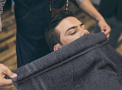 Utopia Towels Bleach Proof Salon Towels, Pack of 24, 16x27 in, Dark Grey - color: Dark Grey, size: 24 Pack