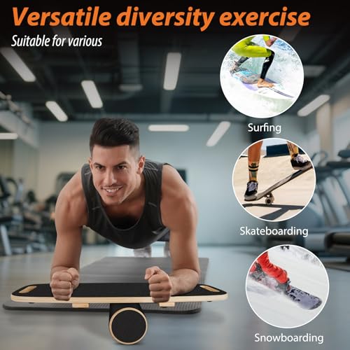 Balance Board Trainer, with Adjustable Stoppers
