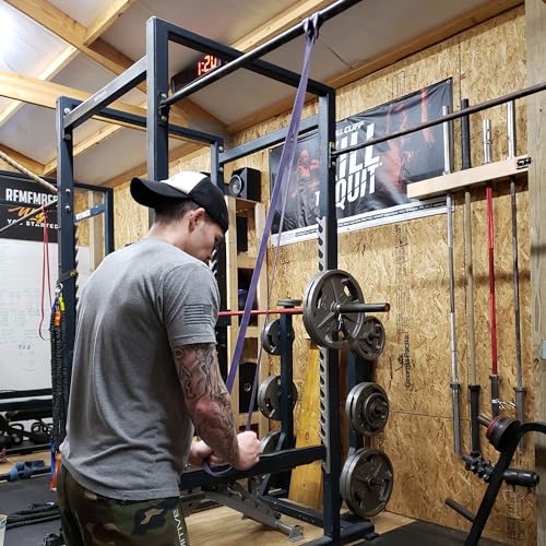 WODFitters Pro Series Pull-Up Assistance Bands – Premium Resistance Loop Bands for Assisted Pull Ups, Muscle Ups, Strength Training & Mobility – Durable Bands for Functional Fitness - color: #3 Purple 40-80 lbs