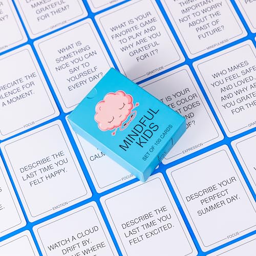 100 Mindfulness Conversation Cards for Kids - Enable Meaningful Conversations with Kids - style: Kids Conversation Cards