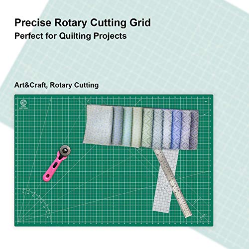 KC GLOBAL A1 (36"x24") Self-Healing Cutting Mat (Dark Green) - Sturdy, Reversible, Eco-Friendly, Non-Slip. Premium Desk Mat for Crafters, Quilters, and Hobbyist - color: Dark Green, size: 36"L x 24"W