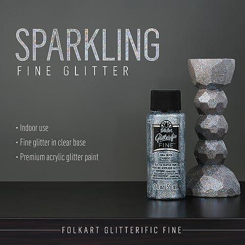FolkArt Best of Silvers Acrylic Craft Paint Set Featuring 5 Premium Silver Paint Formulas, 96423 - color: Best of Silvers