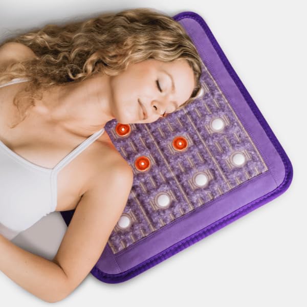 Biomat Infrared Mat | Crystal Mat for Therapy | Infrared Heating Mat | Red Light Therapy for Body | Hot Gemstone Therapy | Promotes for Muscle & Back Pain Relief | Sparkle Mat (Portable Size) - size: Portable Size