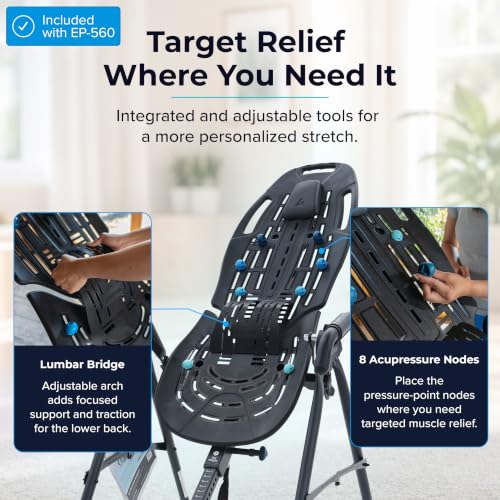 Teeter EP-560 Ltd. Inversion Table for Back Pain, FDA-Registered, UL Safety-Certified, 300 lb Capacity