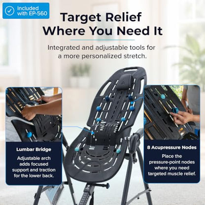 Teeter EP-560 Ltd. Inversion Table for Back Pain, FDA-Registered, UL Safety-Certified, 300 lb Capacity