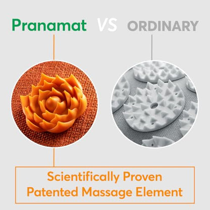 Pranamat Acupressure Large Mat and Pillow Set, Premium Acupressure Therapy for Pain Relief and Relaxation, Handcrafted in Europe with Sustainable and Natural Materials (Graphite Gray) - color: Graphite Gray