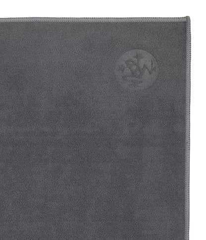 Manduka eQua Hand Towels - 16" | Rapid Moisture Activated Grip | Quick Drying, Soft Microfiber | Machine Washable | 16 x 24 inches | Thunder - color: Thunder, size: 16" x 24"