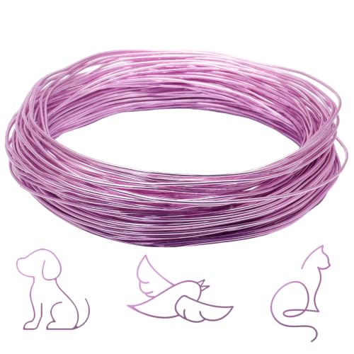 Luomorgo 14 Gauge Aluminum Craft Wire, Pink, 100FT | Anodized, Bendable, Jewelry Making, DIY Crafts, Floral & Sculpting - color: Pink, size: 14 Gauge