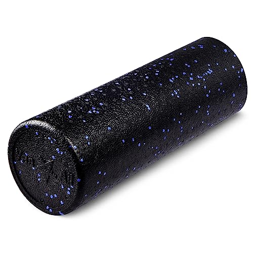 Yes4All 고밀도 폼 롤러, 요가, 필라테스를 위한 다양한 사이즈 및 색상 - 블루 반점 - 45.7cm(18인치) - color: 파란색 반점, size: 18인치