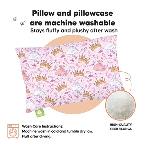Toddler Pillow with Pillowcase 13x18 My Little Dreamy Pillow(Dear Princess) - color: Dear Princess