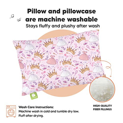 Toddler Pillow with Pillowcase 13x18 My Little Dreamy Pillow(Dear Princess) - color: Dear Princess
