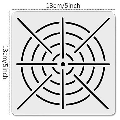 Augshy 19pcs Mandala Dotting Tools Set Pen Dotting Tools Mandala Stencil Ball Stylus Paint Tray for Painting Rocks, Coloring, Drawing and Drafting - style: Mandala Style C