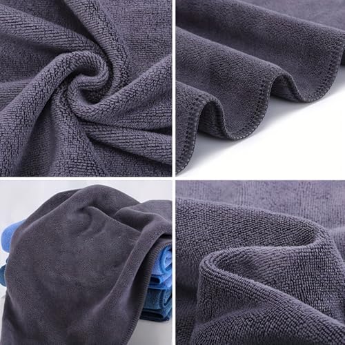 Quick Dry Sports Towel, Highly Absorbent Dark Grey Gym Towel for Workout, Sweat, Fitness, Yoga and Swimming, 10x40 Inches