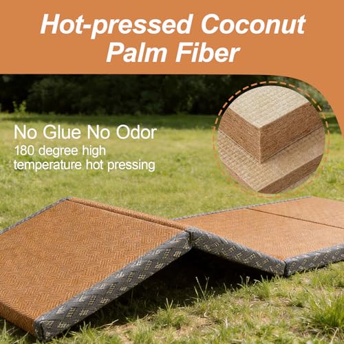 Japanese Tatami Mat, Tatami, Rug, Foldable Mattress, Roll up Rug, Japanese Floor Mattress, Floor Sleeping Japanese Futon Mattress, Meditation Yoga, Zen - size: Brown-90×200×3.5cm