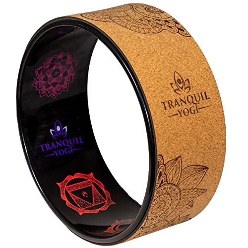 Enlighten Yoga Wheel - Great for Adding Active Strength and Flexibility to Your Exercise and Yoga Practice - color: Cork - Ananda