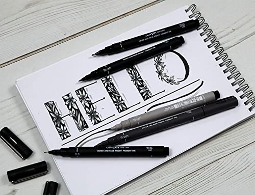 UNI-Ball PIN Drawing Pen FINELINER Ultra FINE LINE Marker 0.05mm Black Ink - [Pack of 3]