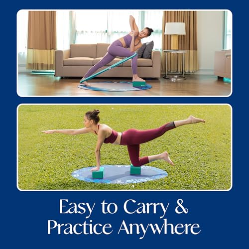 Tumaz Non-Slip Yoga Blocks，High-Density EVA Foam 2 Pack for Yoga & Pilates | High-Density Support | Lightweight | EVA Foam | Non-Slip Stability | Free Yoga E-Book - color: green-2ps