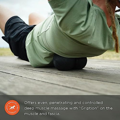 Tiger Tail Tiger Ball Large 8-Inch Long by 4.4-Inch High Peanut Foam Roller Double Ball: Self-Help Body Massage Tool for Trigger Points and Muscle Knots