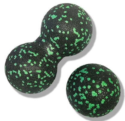 Peanut Massage Ball, Double Lacrosse Foam Roller for Physical Therapy, Firm | Deep Tissue Exercise, Myofascial Release, Muscle Knots Acupoint Relief, Trigger Point Tool for Neck Back Feet Waist Pain