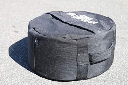Round Fitness Sandbag 150/100/50 LB with Two Handles - Heavy Duty Workout Sandbags for Training, Fitness, Cross-Training & Exercise, Workouts, Sandbag Weights - size: 100 LB