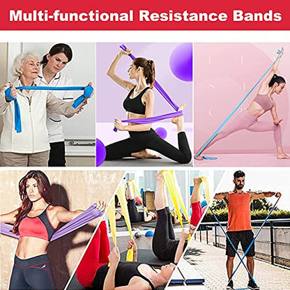 Resistance Bands for Working Out, Physical Therapy, Yoga & Pilates - color: Black