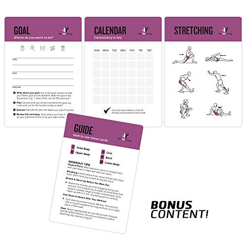 NewMe Fitness Pilates Workout Cards - 50 Card Exercise Deck - style: Pilates